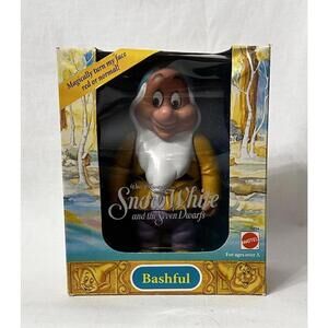Vintage NIB Disney Mattel Disney Snow White Bashful Color Changing‎ Figure 1992